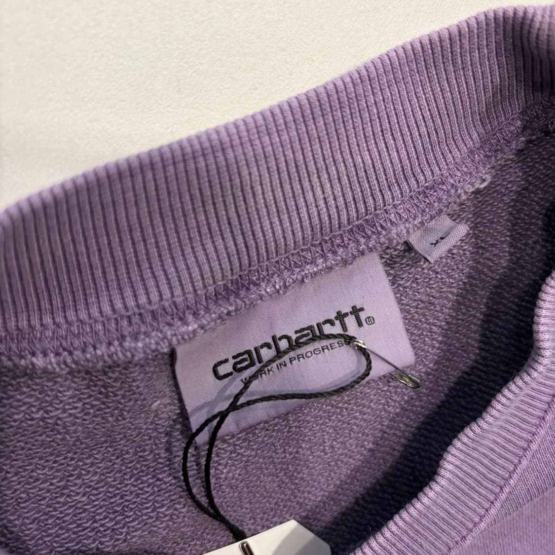 [XL] 칼하트 퍼플 라벤더 스웻 맨투맨 티셔츠 D848 상품이미지4