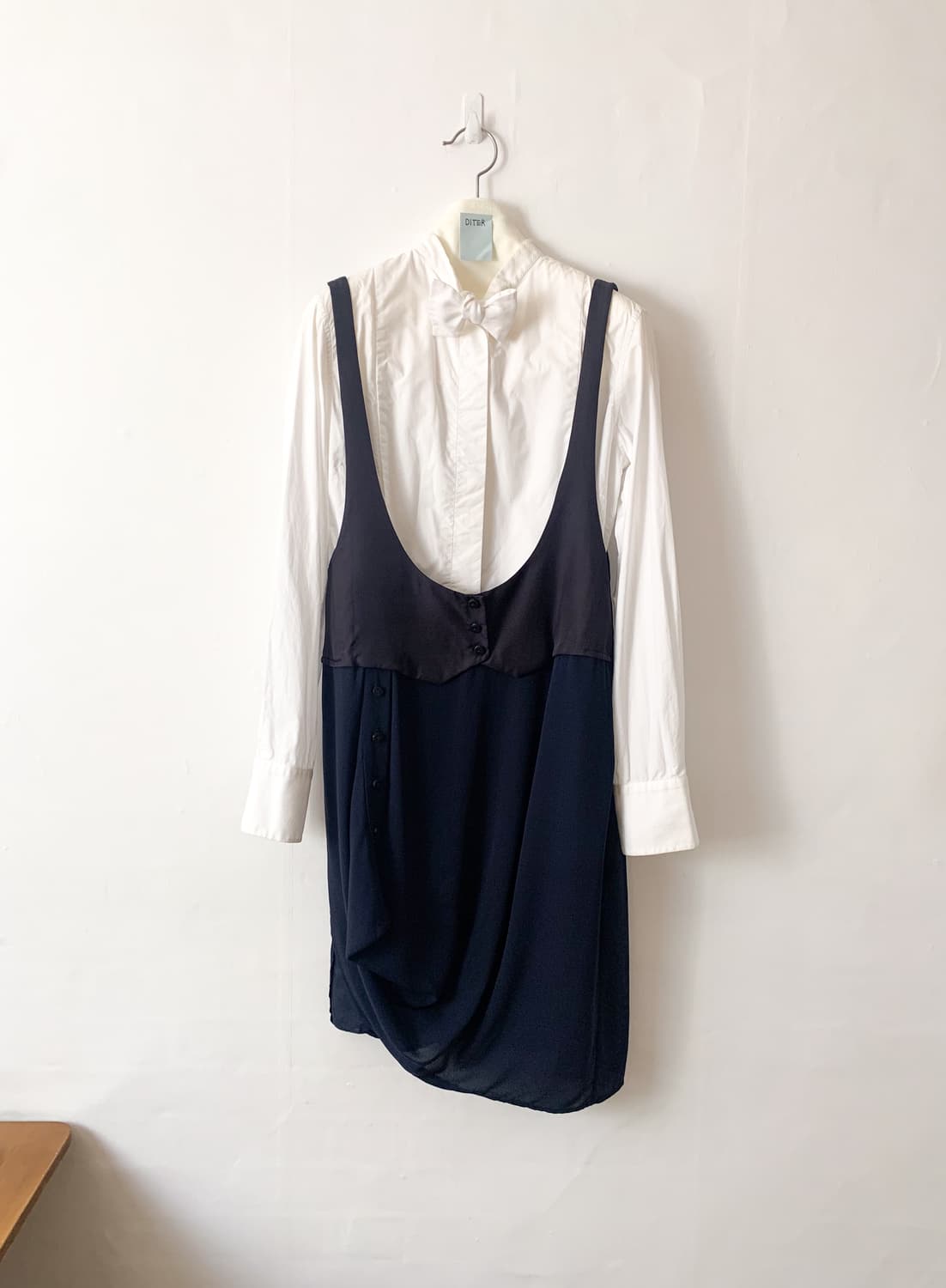 KUHO 구호 실크 뷔스티에 드레이핑 원피스 상품이미지1