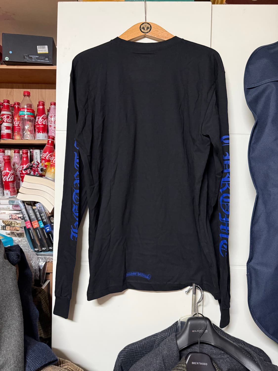 크롬하츠 / 넥 스크립트 블랙 블루 롱슬리브 / XL 상품이미지2