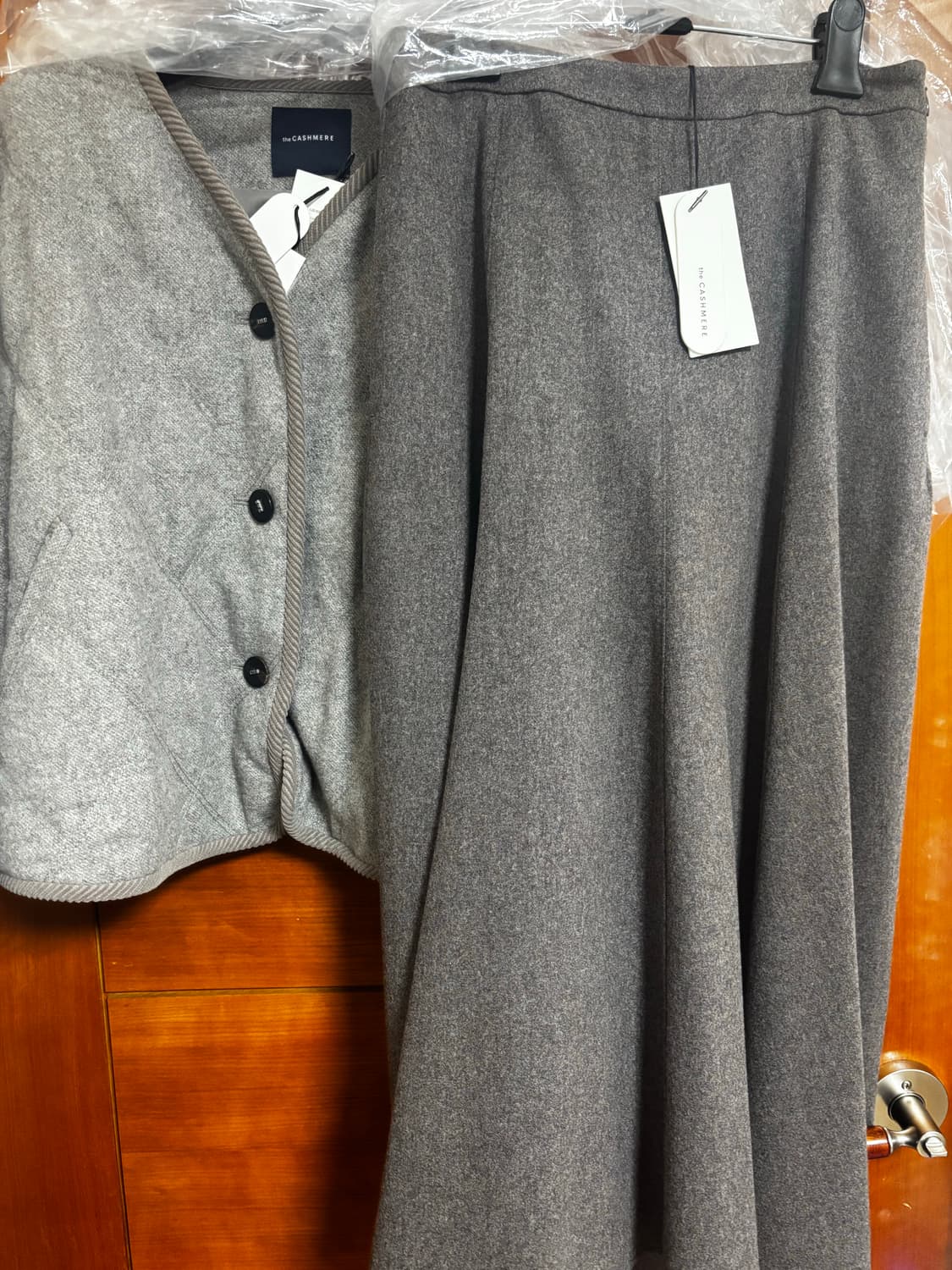 새상품) 더캐시미어 밴딩캐시미어블렌드 스커트  상품이미지10