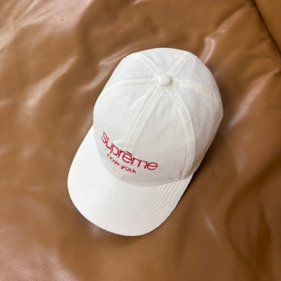 슈프림 6패널 볼캡 모자 고어텍스 클래식 로고 내츄럴 화이트 상품이미지7