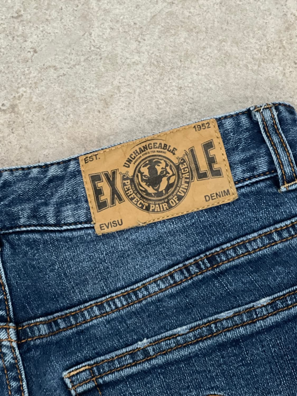 (F) 에비수 진스 슬림핏 중청 데님 팬츠 상품이미지7