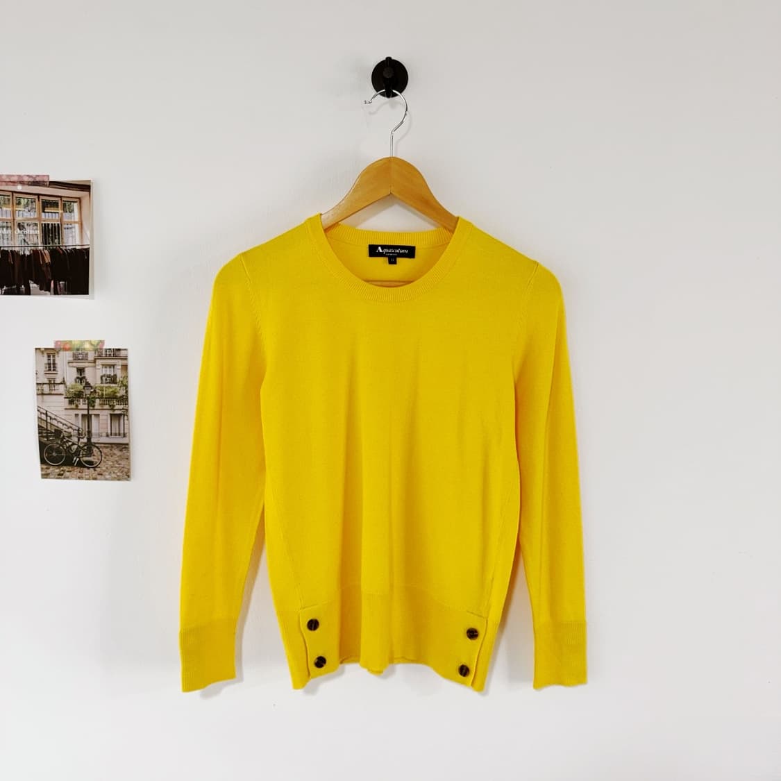 [55] 아쿠아스큐텀 실크 라운드넥 니트 상품이미지1