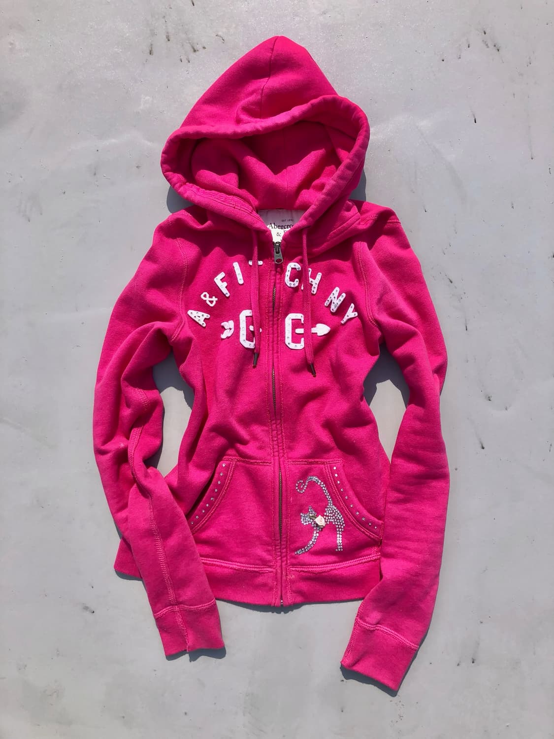 hot pink kitty cat hoodie 상품이미지1