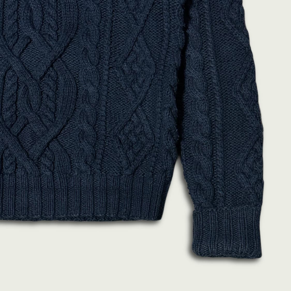 블랙라벨 하이넥 피셔맨 니트 상품이미지5