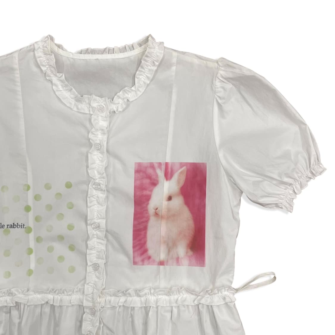 Bunny Short Sleeve Frill Shirt 상품이미지4