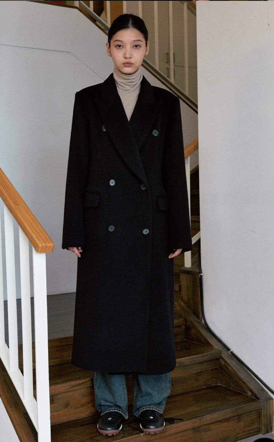 시눈 더블 롱 코트 상품이미지5