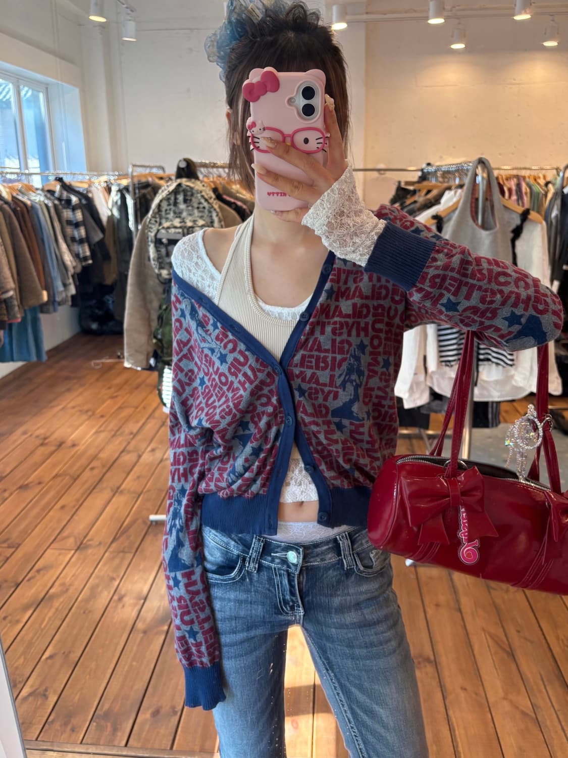 히스테릭글래머 스타 가디건 상품이미지1