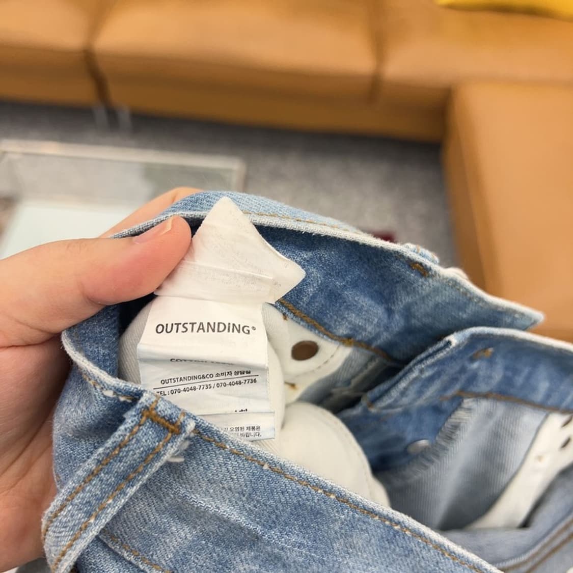 아웃스탠딩 빈티지 워싱 데님팬츠 청바지 30인치 C05356 상품이미지4