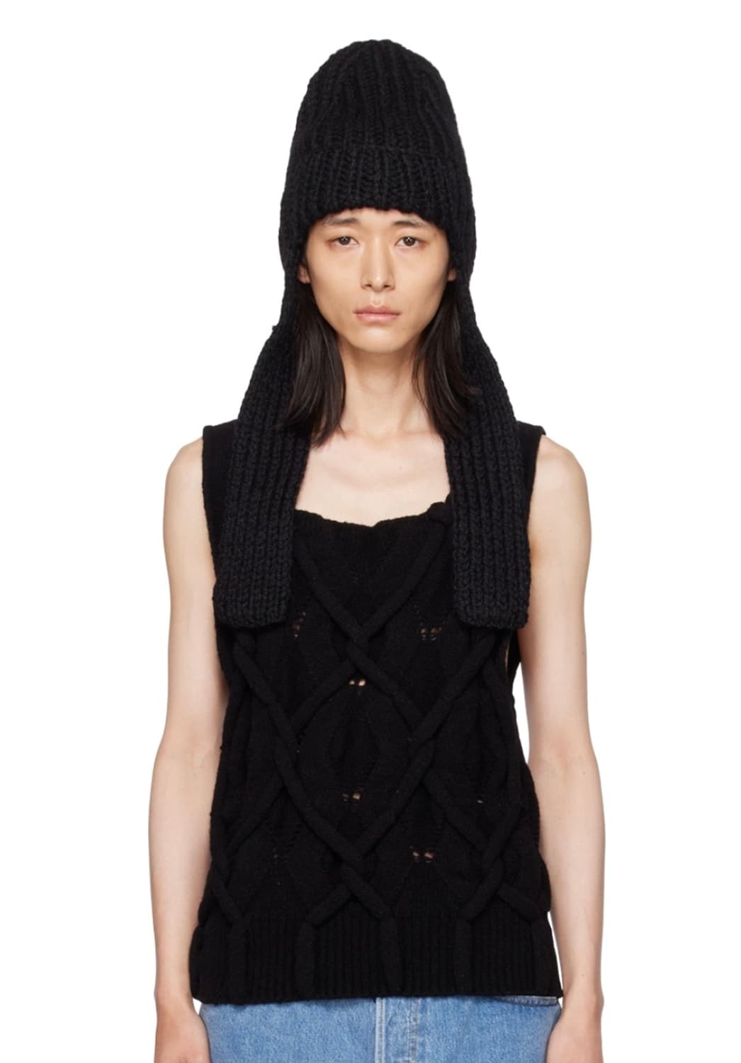 dries van noten beanie 모헤어 울 타이 비니 상품이미지1