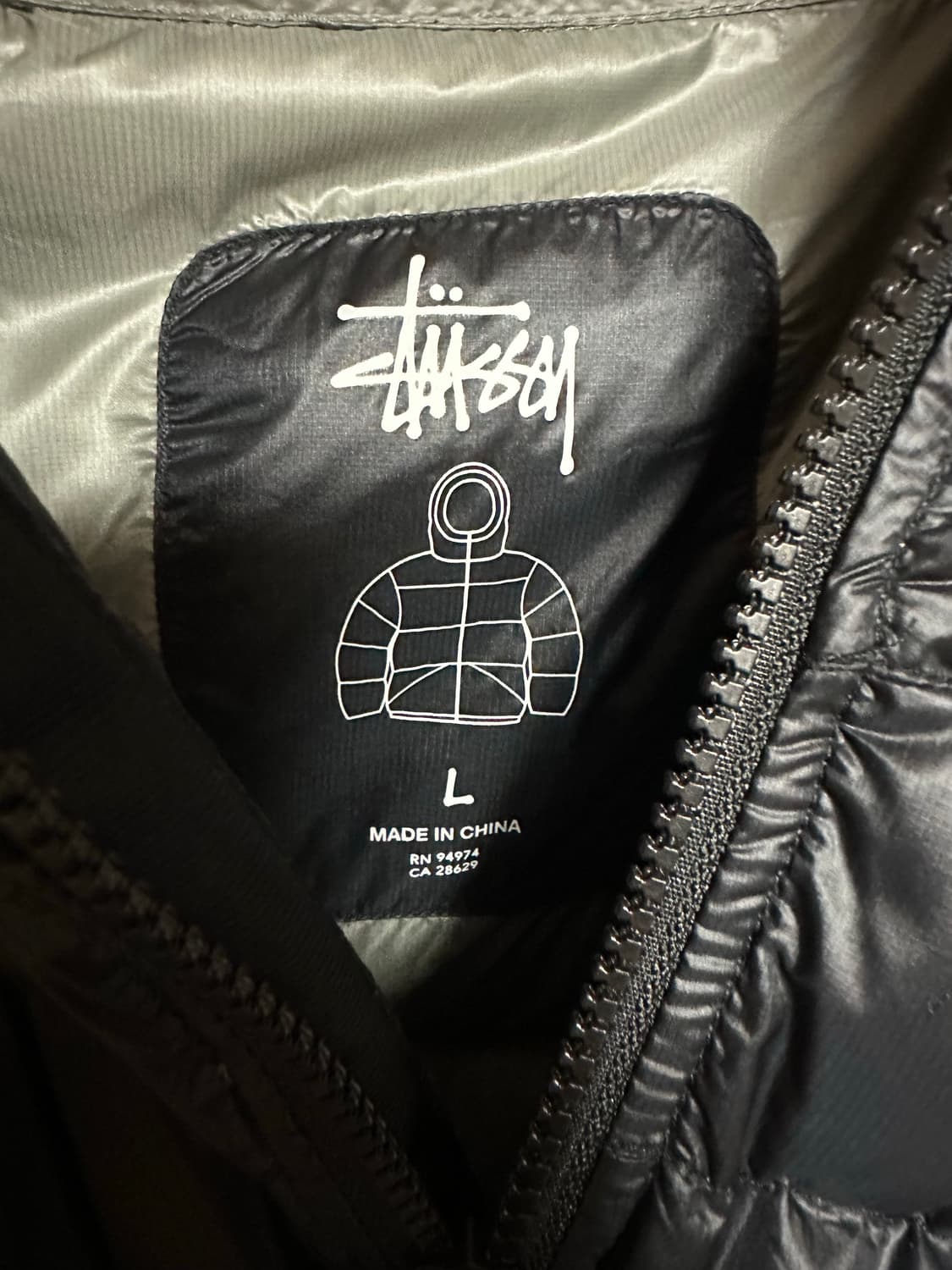 스투시 립스탑 패딩 L 상품이미지2