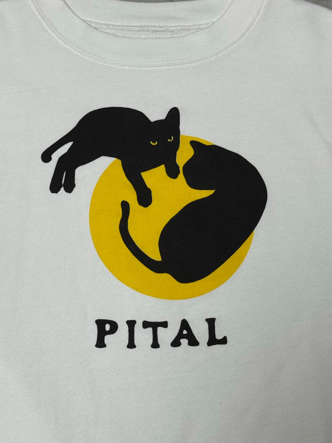 캐피탈 에코 플리스 크루 스웨트셔츠 화이트 2사이즈 상품이미지6