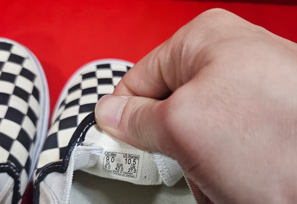 반스(VANS) 체커보드 슬립온 스니커즈 270size 상품이미지7