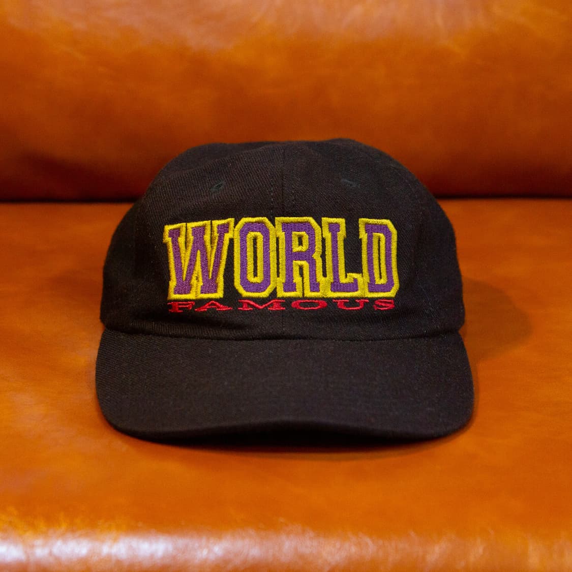 15FW 슈프림 WORLD FAMOUS 캡 블랙 상품이미지1