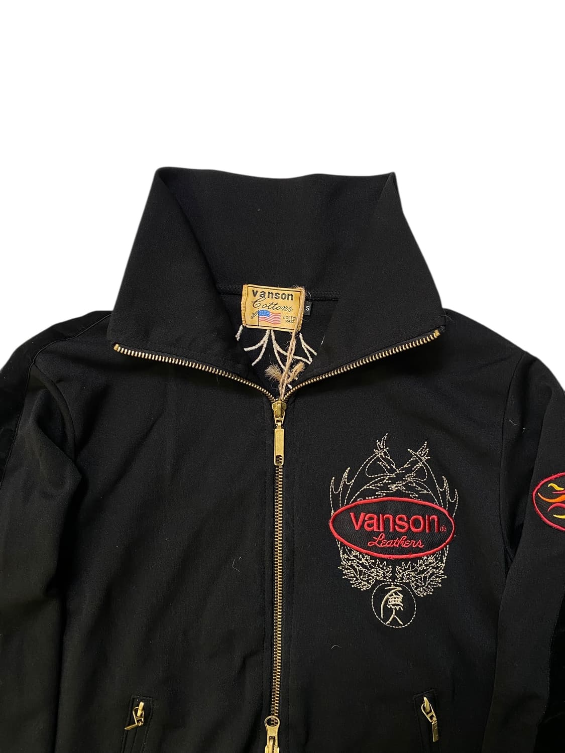 Vanson leathers 밴슨레더 하이넥 집업 상품이미지4