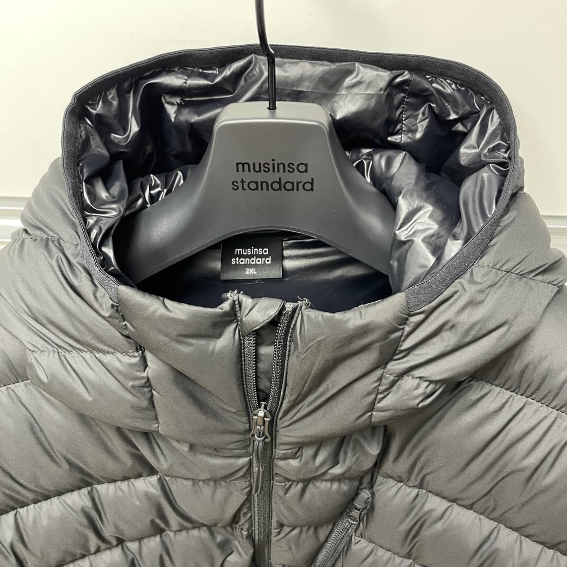 무탠다드 시티레저 후드 라이트다운 자켓 블랙 2XL 상품이미지5