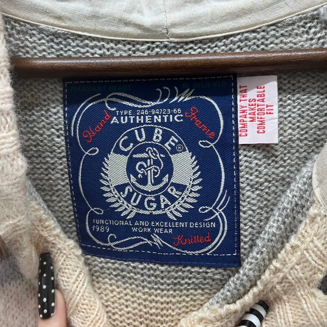 빈티지 모리 여리핏 롱 후드 버튼 니트 가디건 K0002 상품이미지5