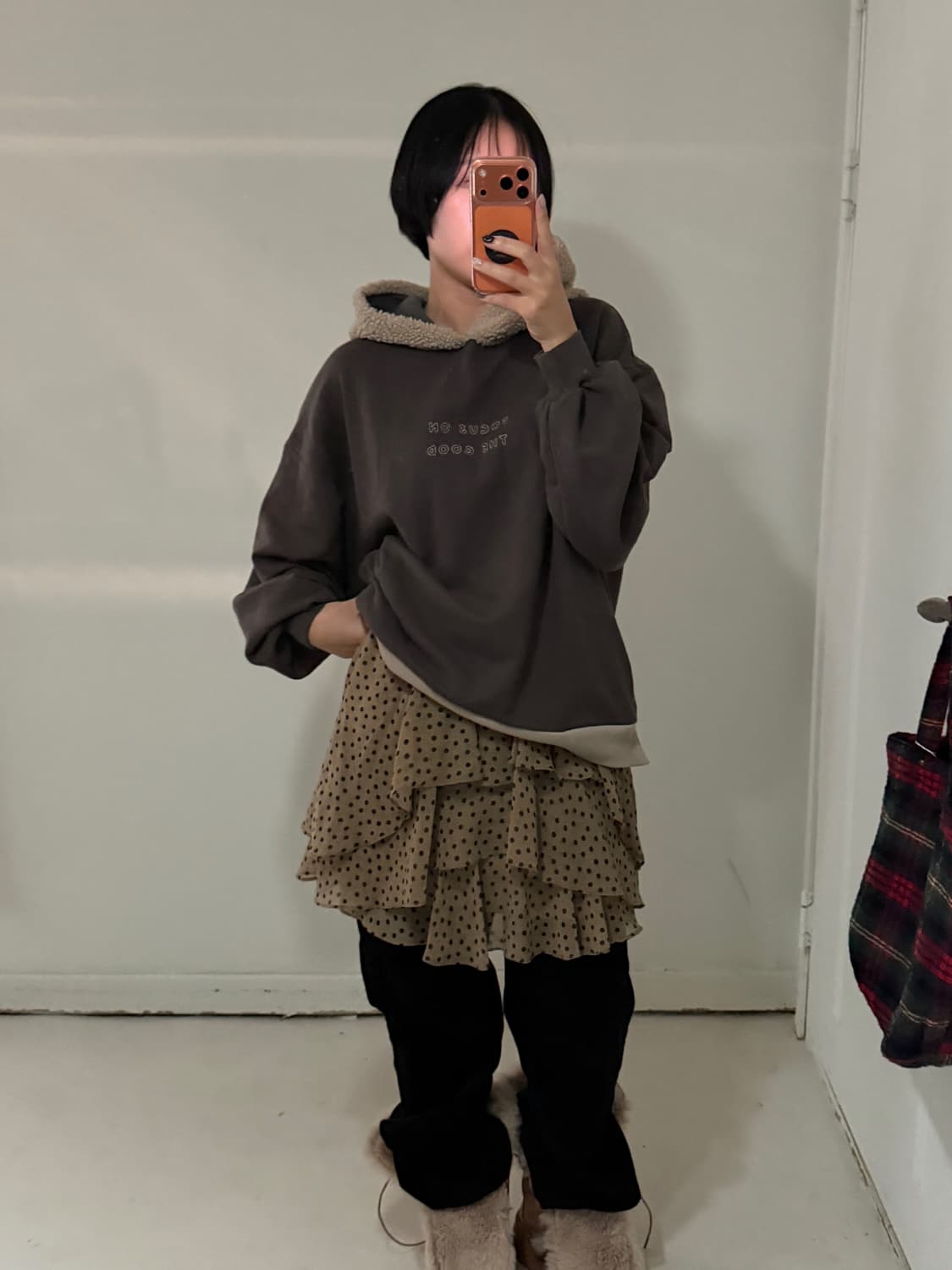 일본빈티지 모리 보아후드 후드스웻 상품이미지3