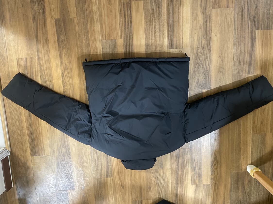 논 퀼팅 크롭 패딩 점퍼(black) 상품이미지3