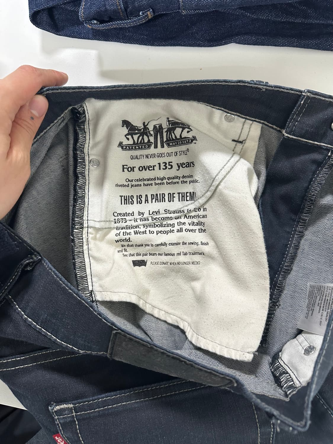 리바이스 504 스티치 데님팬츠 청바지 상품이미지7