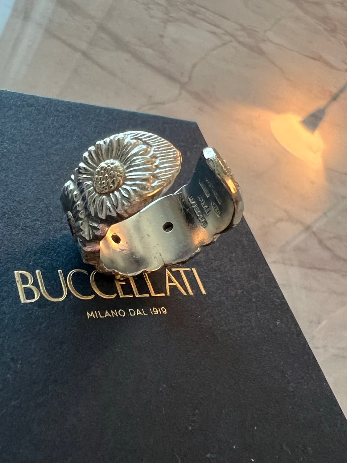 부첼라티 블라썸 데이지 브라운 다이아몬드 링 US8 상품이미지6