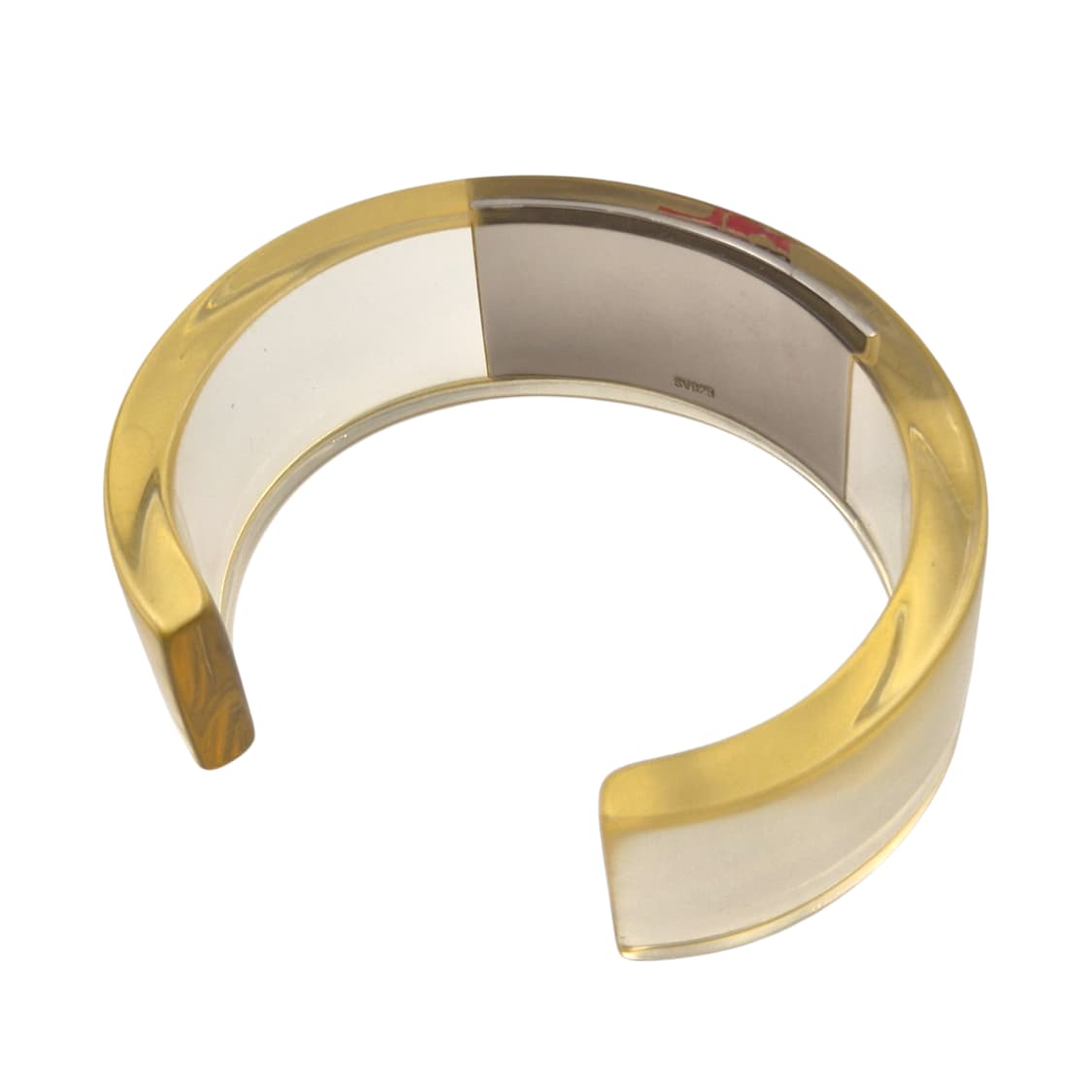 90s 꾸레쥬 실버925 스포티 클리어 뱅글 상품이미지4