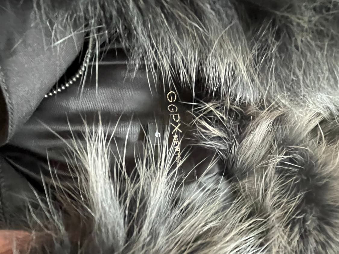 GGPX 블랙 퍼 패딩 S 상품이미지2