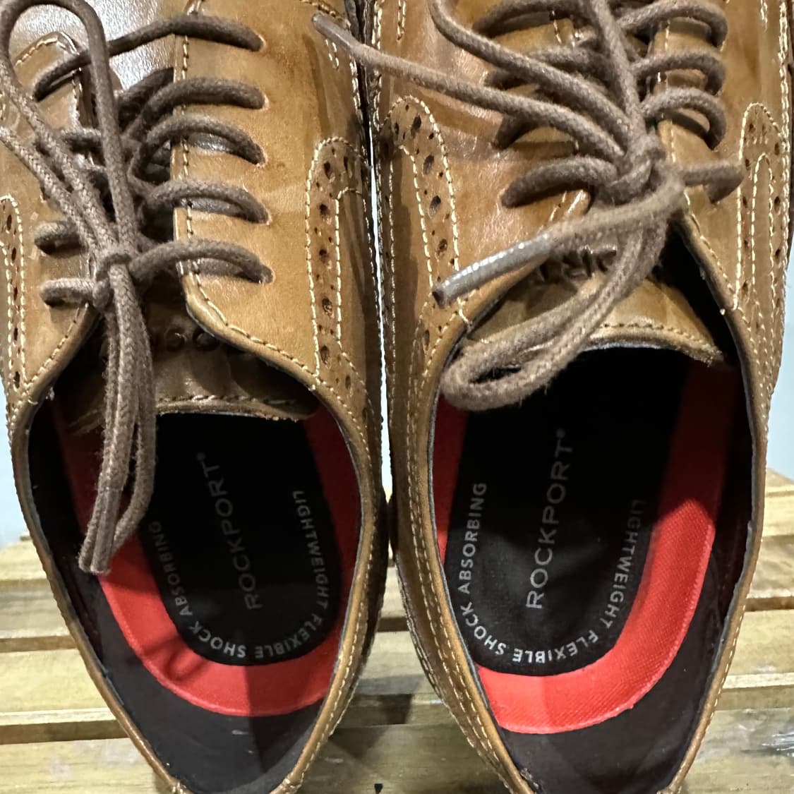 265) 락포트 구두 님성 남자 로퍼 브라운 윙팁 레더 상품이미지8