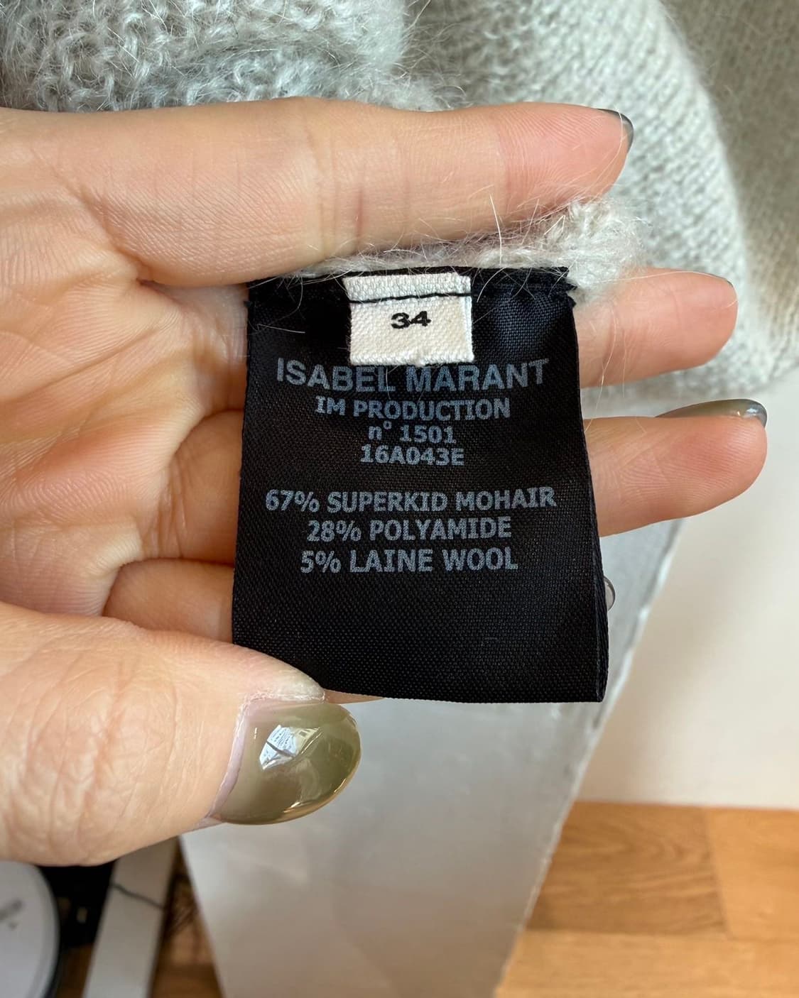 이자벨마랑 아이보리 모헤어혼방 니트  상품이미지9