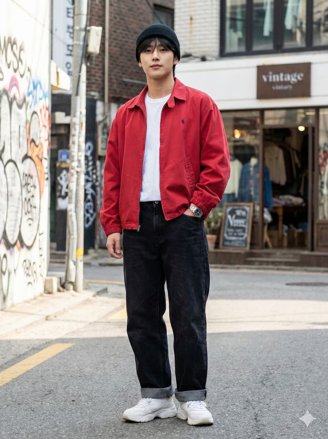 폴로 랄프로렌 90s 신한 빈티지 코튼 드리즐러 자켓 상품이미지1