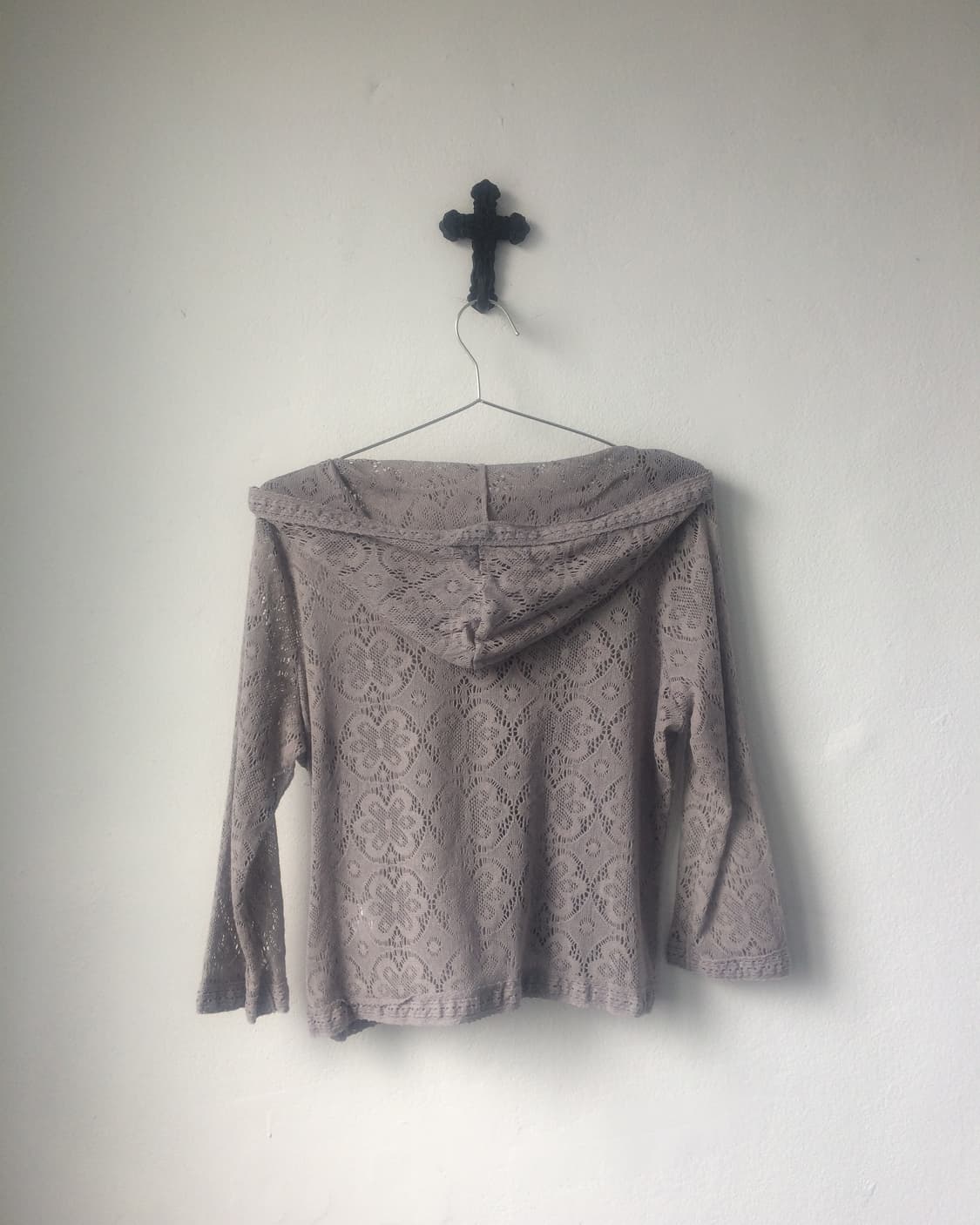 Pattern point hood cardigan 상품이미지3