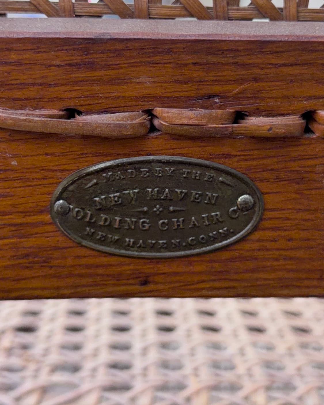 빈티지 소품 1875년 미국 나무 폴딩체어 상품이미지6