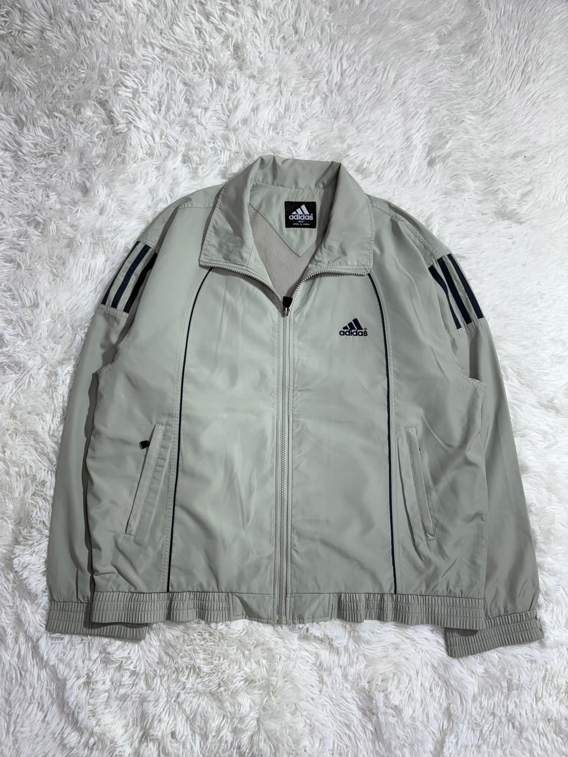 아디다스 90‘s 베이지 오버핏 바람막이  상품이미지3
