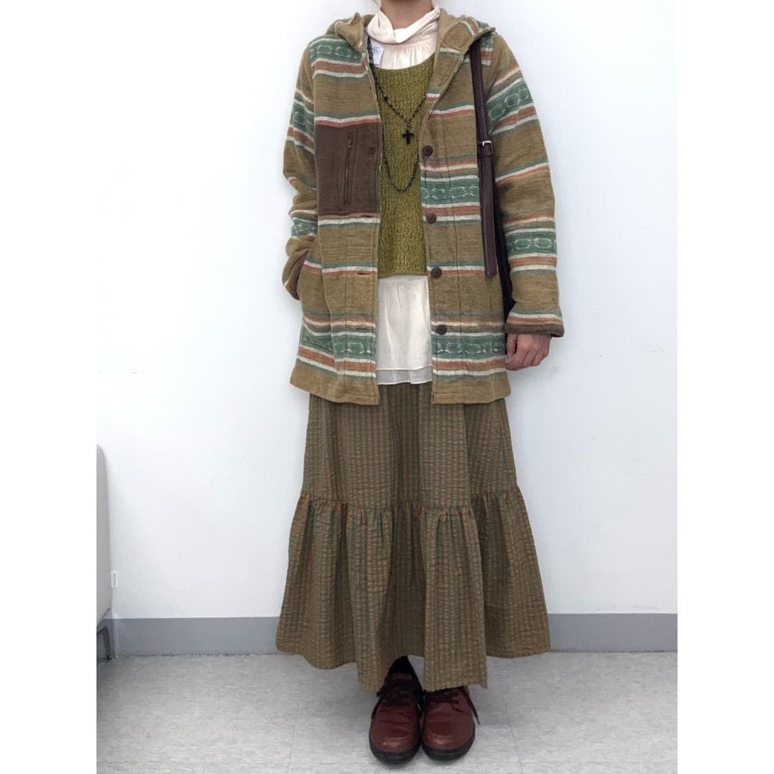 빈티지 에스닉 보헤미안 후드 자켓 상품이미지5