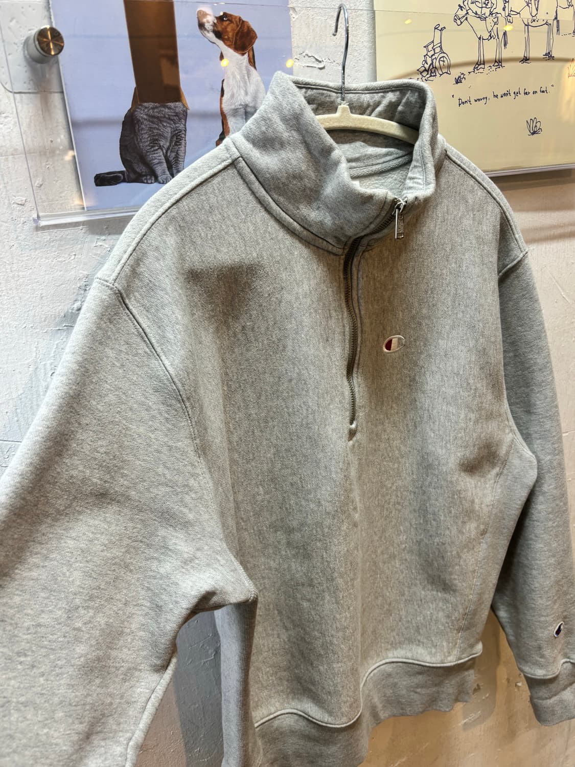 챔피온 리버스 위브 하프 집업 스웻 셔츠 상품이미지4