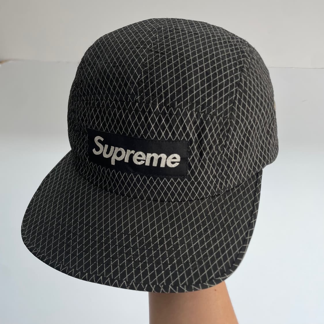 Supreme  슈프림 립스탑 블랙 캠프캡 상품이미지1