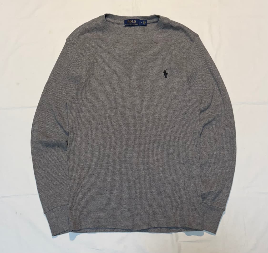 폴로 랄프로렌 와플 써멀 롱슬리브 그레이 상품이미지1