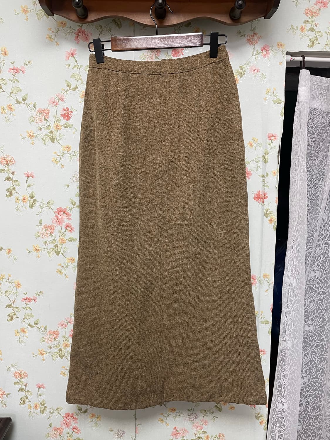 트위드 슬릿 롱스커트 상품이미지2