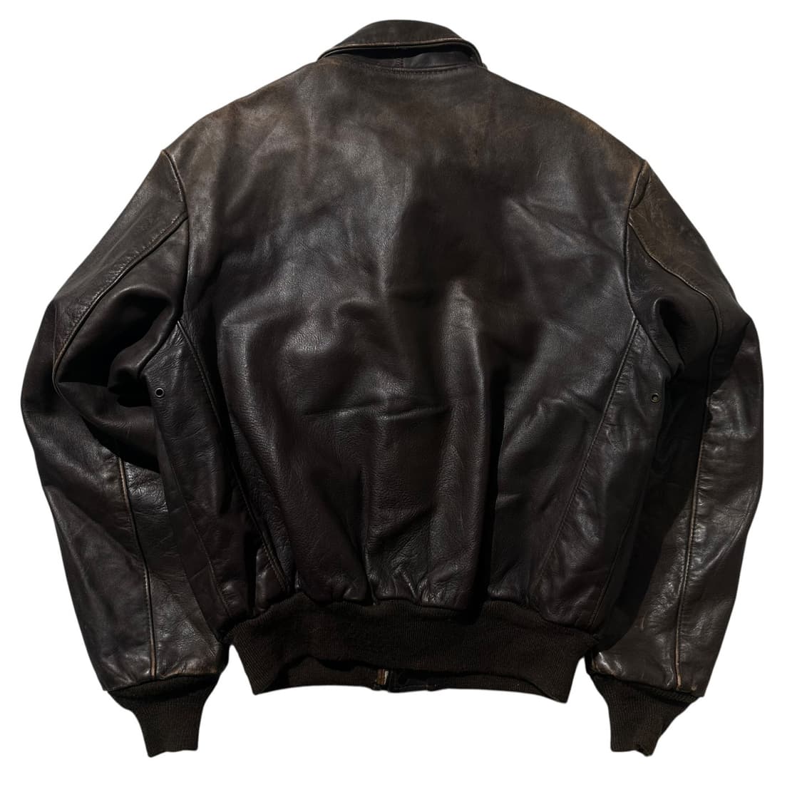 쇼트 A-2 레더 밀리터리 봄버 자켓 상품이미지2