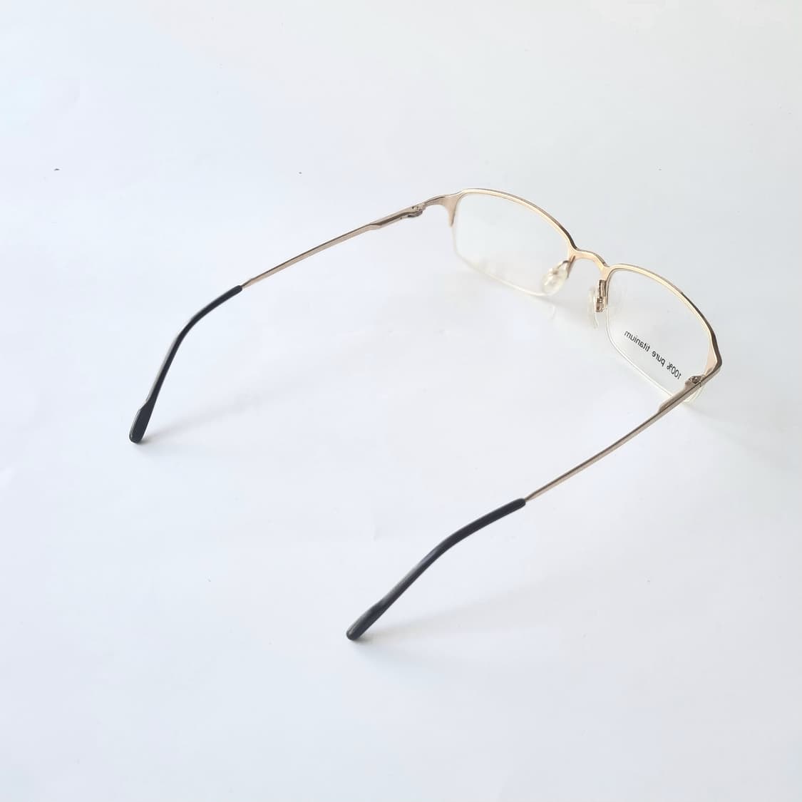 데드스탁 퓨어 티타늄 하프림 골드 프레임 안경테 783 상품이미지6