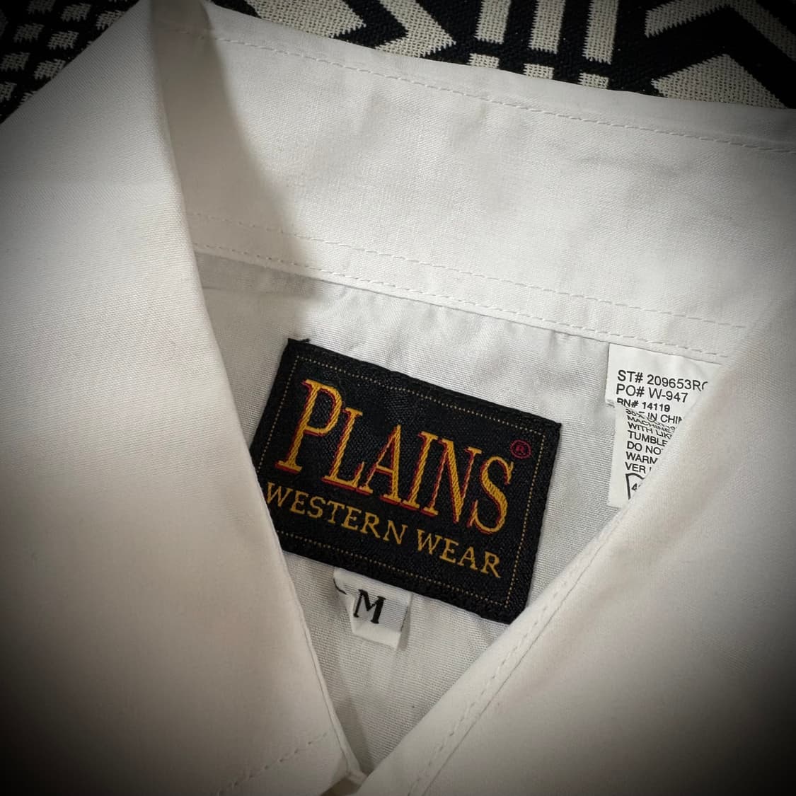  Plains Western Wear White Western Shirt 상품이미지4