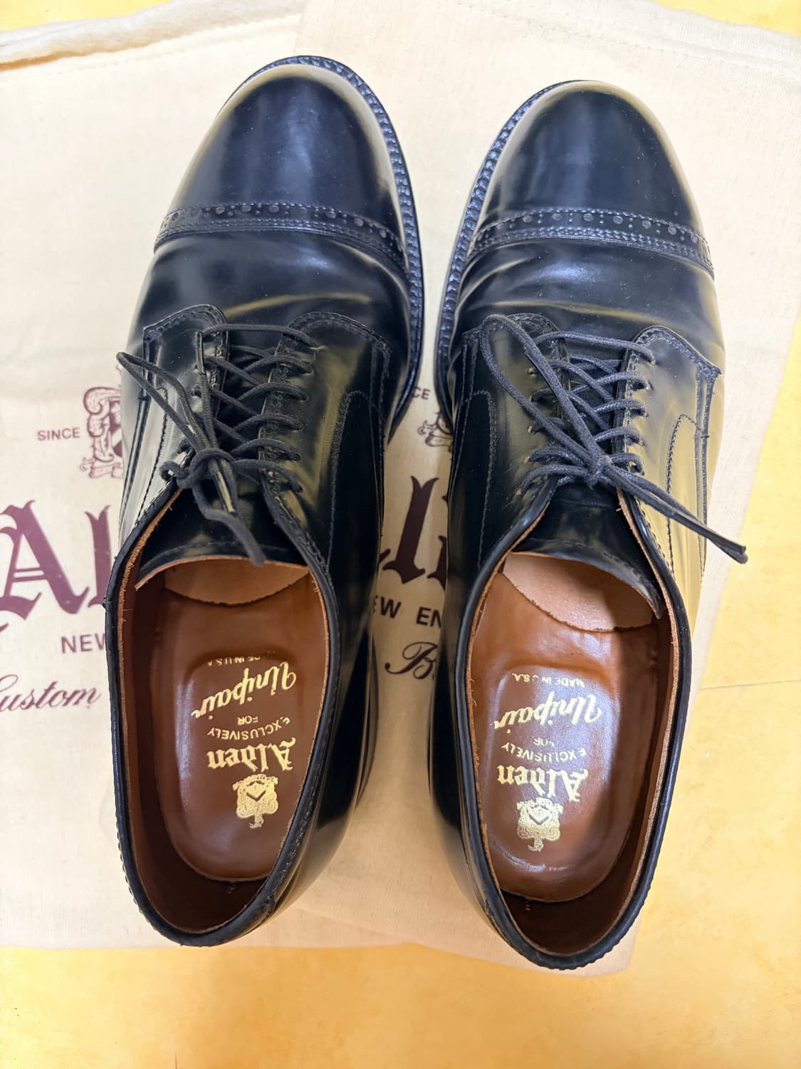 알든 6190 블랙 코도반 더비 판매 7.5E US 상품이미지2