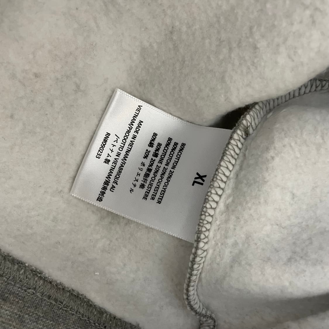 피어오브갓 에센셜/ 체스트 로고 스웻셔츠 헤더 오트밀/ XL 상품이미지8