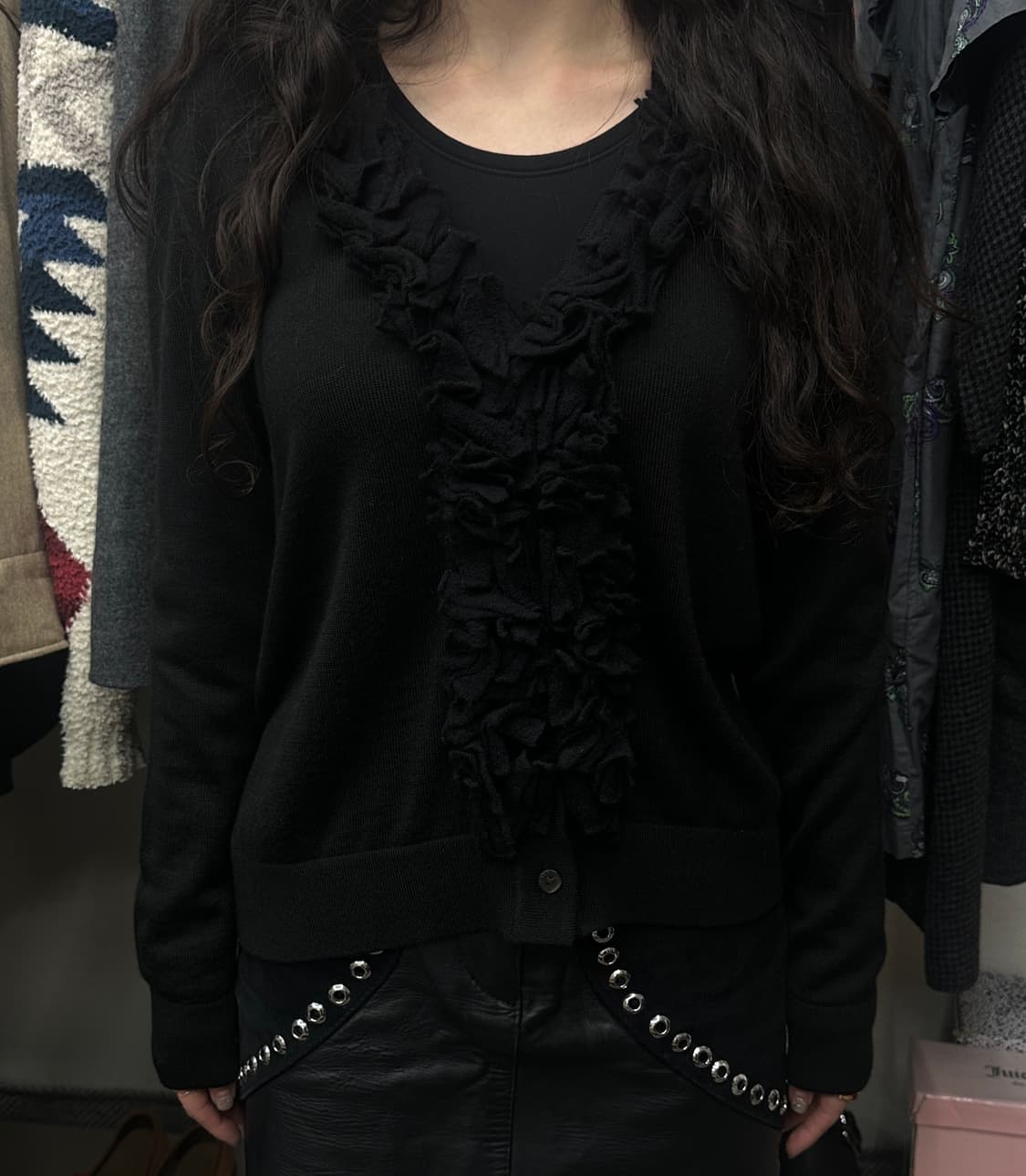 gipsy blue gothic ruffle cardigan 상품이미지3