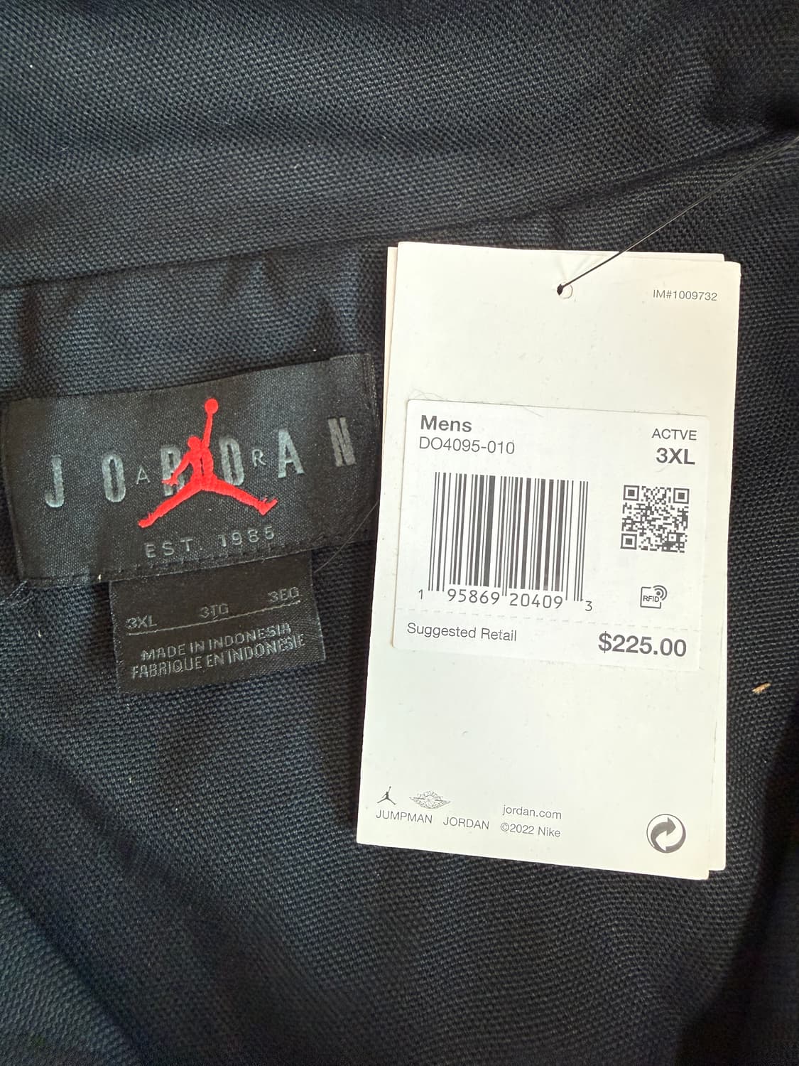 [XXXL/3XL] 나이키 조던 x 트래비스 스캇 우븐 자켓 블랙 상품이미지2