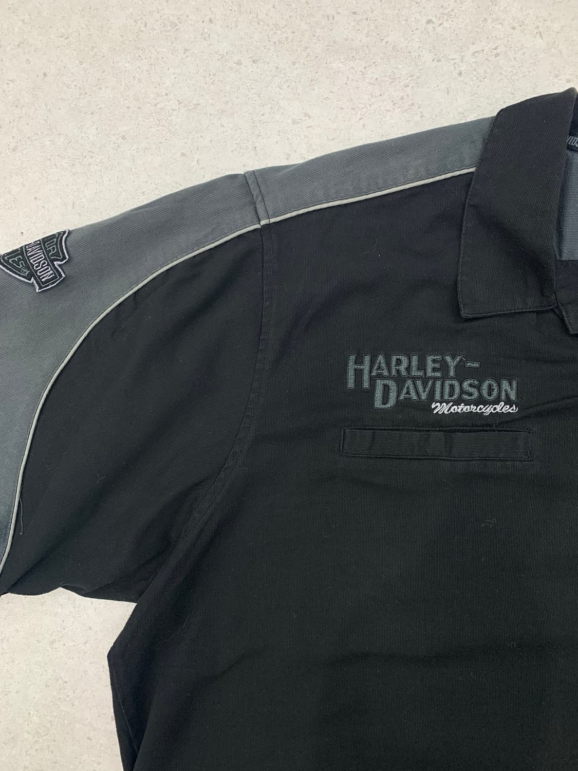 Harley Davidson 00s 할리데이비슨 레이싱 워크셔츠 상품이미지4