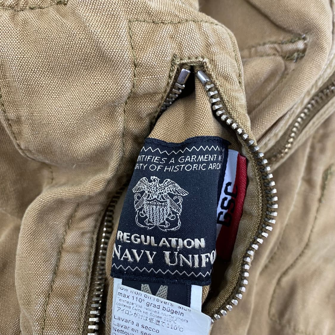  GSC USN Wep 복각 리버시블 코튼 블루종 자켓 (95)  ﻿ 상품이미지9