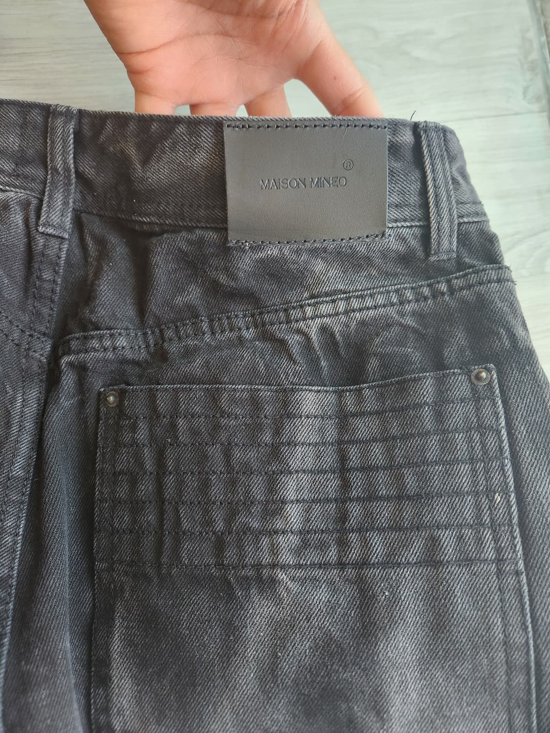 메종미네드 스모크 데님 트라우저 32 상품이미지3
