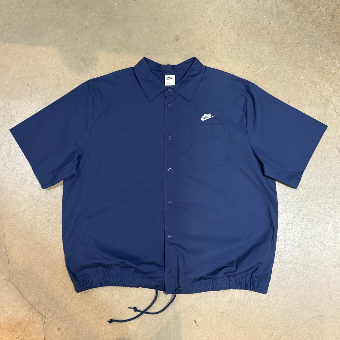 XXL 나이키 클럽 네이비 옥스포드 반팔 셔츠  상품이미지2