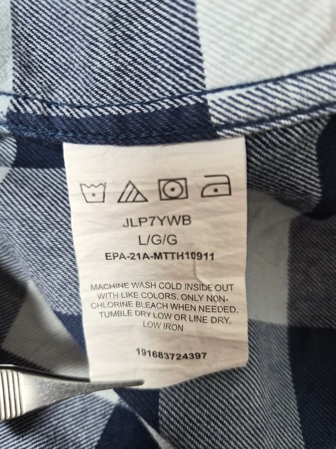 랭글러Wrangler 체크 웨스턴 셔츠 L사이즈 - S328 상품이미지6